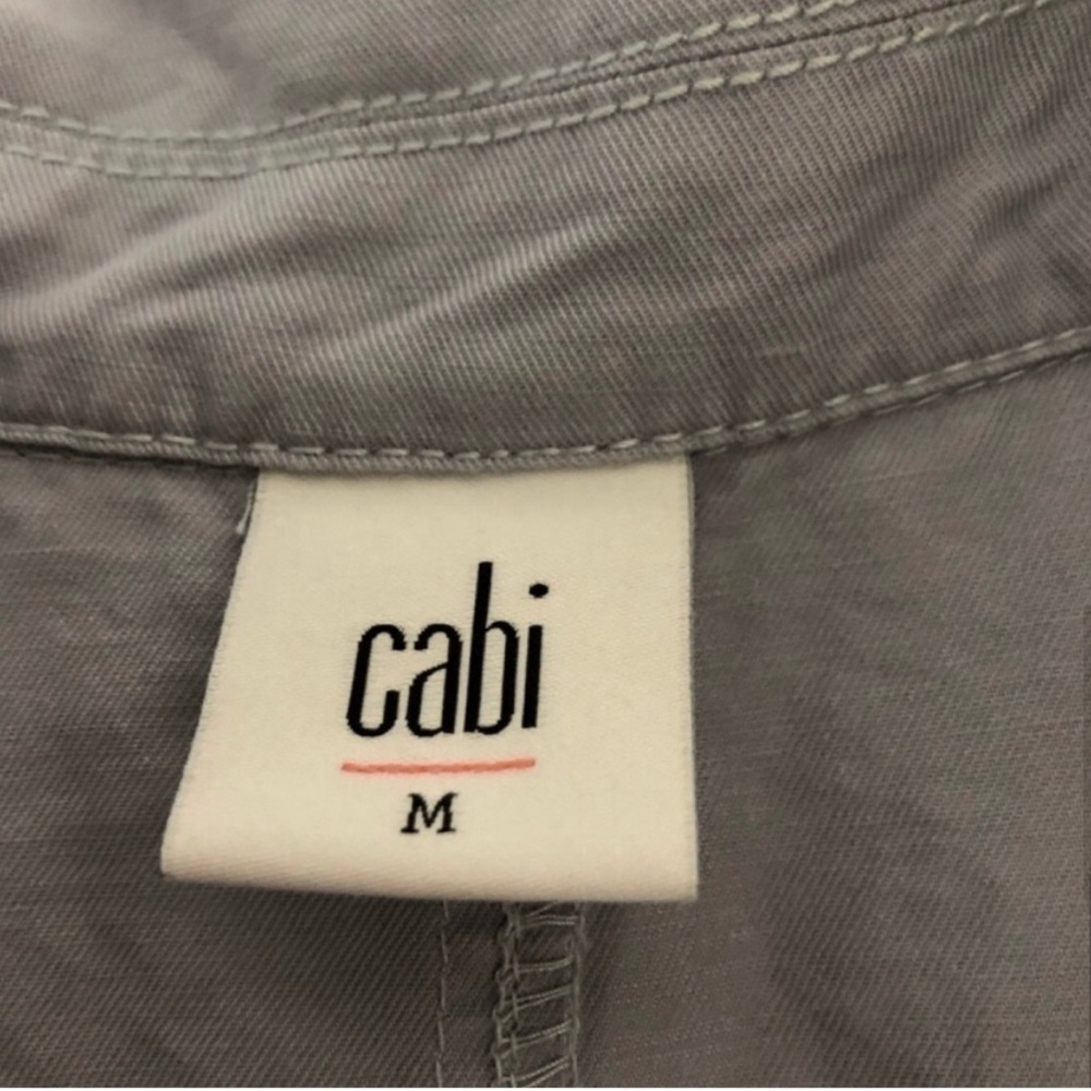 CAbi Blue/Gray Tanner Trench Coat Sz.M - Picture 10 of 16